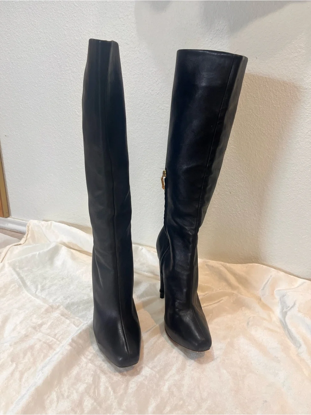 Roberto Cavalli Black Over-the-Knee Stiletto Boots